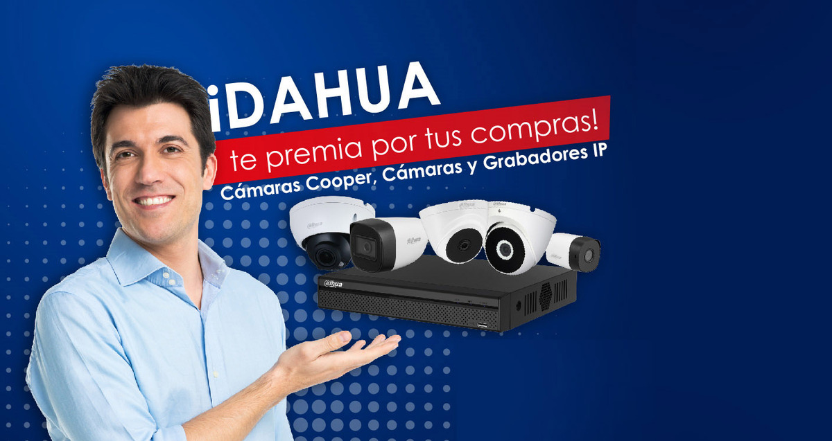 Dahua premia tus compras de Cooper-I, cámaras y grabadores IP